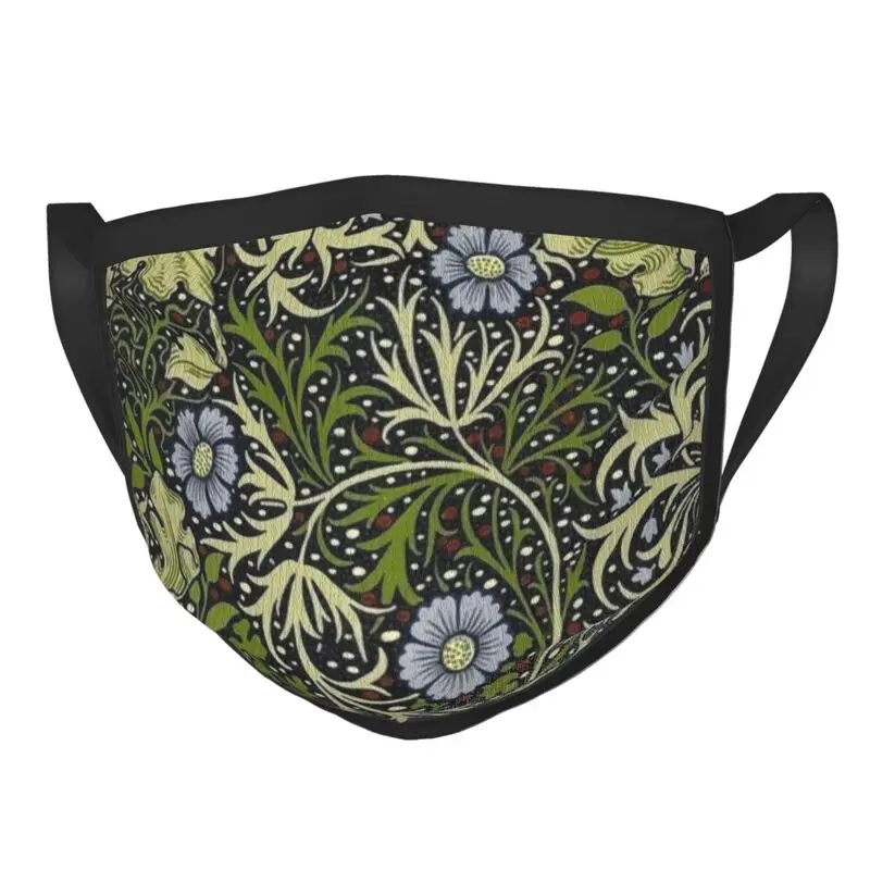 

William Morris Classic Non-Disposable Mouth Face Mask Men Floral Textile Pattern Mask Dustproof Protection Respirator Muffle