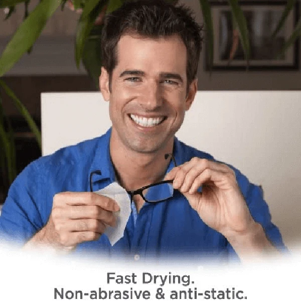 

50PCS/pack Clear View Anti-Fog Wet Tissue Cleaning Wipes Great for Eyeglasses Disposable SP99