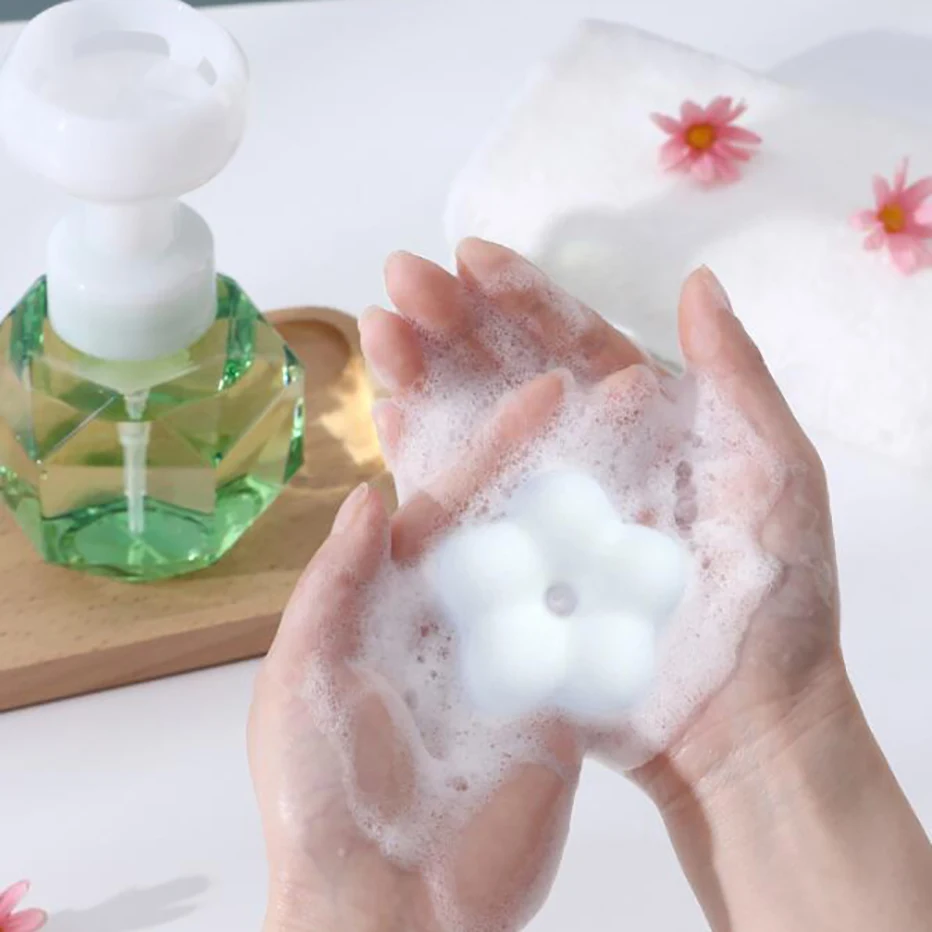 Цветок Форма пены пенясь насос дозатор для мыла с насосным распылителем пустые