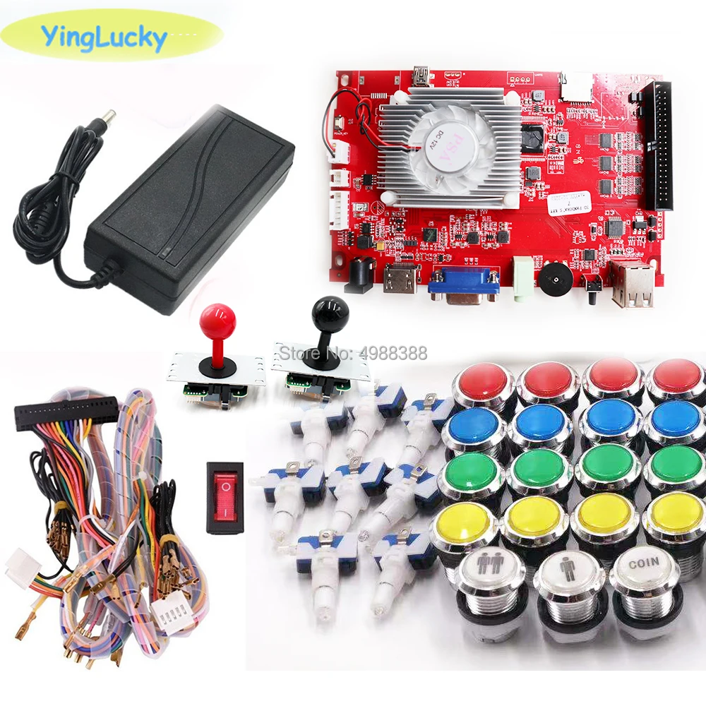 Pandora BOX KIT key 7 2263 в 1 игровой автомат 2 игрока могут добавить игры HDMI VGA usb джойстик