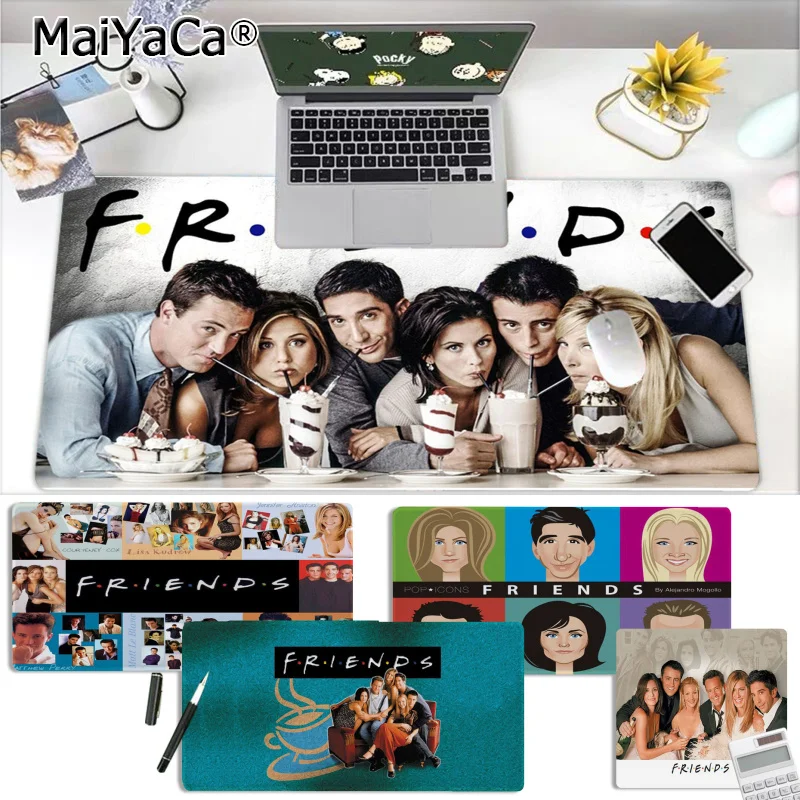 

MaiYaCa Simple Design friends TV Shows Gaming Player desk laptop Rubber Mouse Mat Rubber PC Computer Gaming mousepad