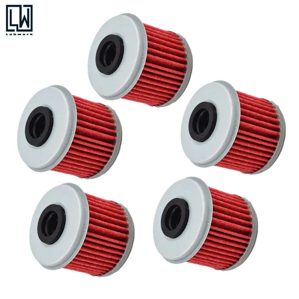

5x Oil Filter Fit For Honda TRX450R CRF150R /RB CRF250X CRF450X CRF250R CRF450R