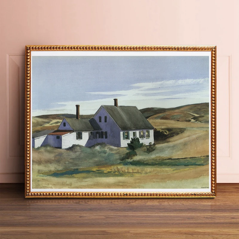 

Edwardor Hopper House Wallpaper Wall Art Canvas Poster And Print Canvas Painting Oil Decorative Picture Living Room Home Decor