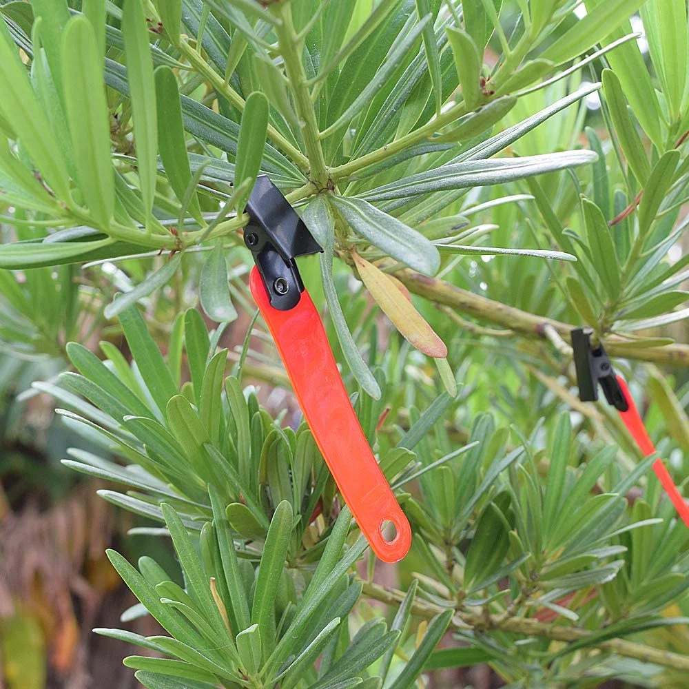 

12/24pcs Archery Marker Reflective Trail Marker with Clip Orange Road sign