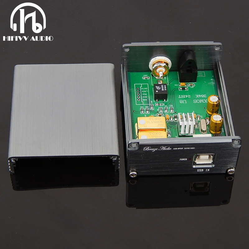 HiFi аудио USB декодер XMOS U8 чип для усилителя USB цифровой адаптер USB для коаксиального оптического волокна DSD192K 24 бит