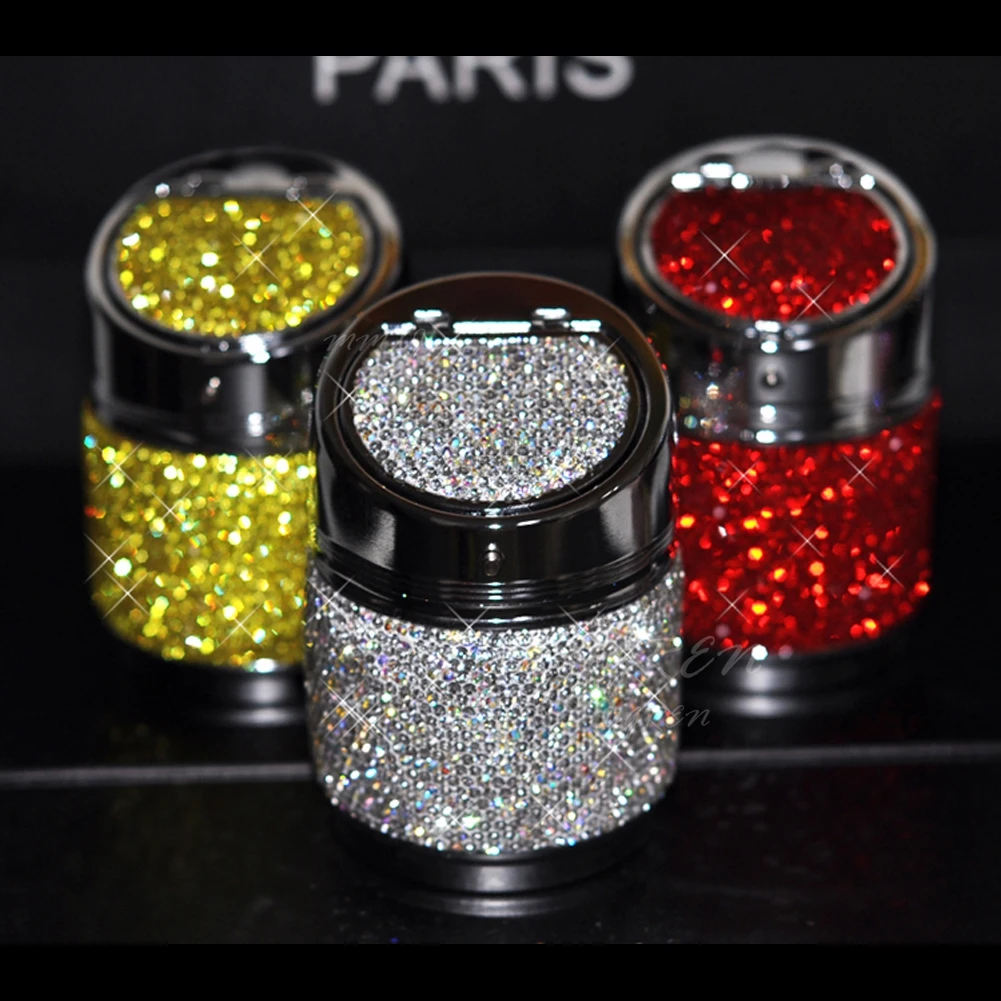 

Автомобильная пепельница Серебристые Золотые кристаллы пепельница универсальная для авто аксессуары для интерьера