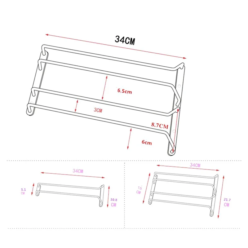 

27/34 Cm Wijnglas Hanger Rack Glaswerk Glazen Thuis Bar Pub Houder Roestvrij Staal Keuken Gereedschap