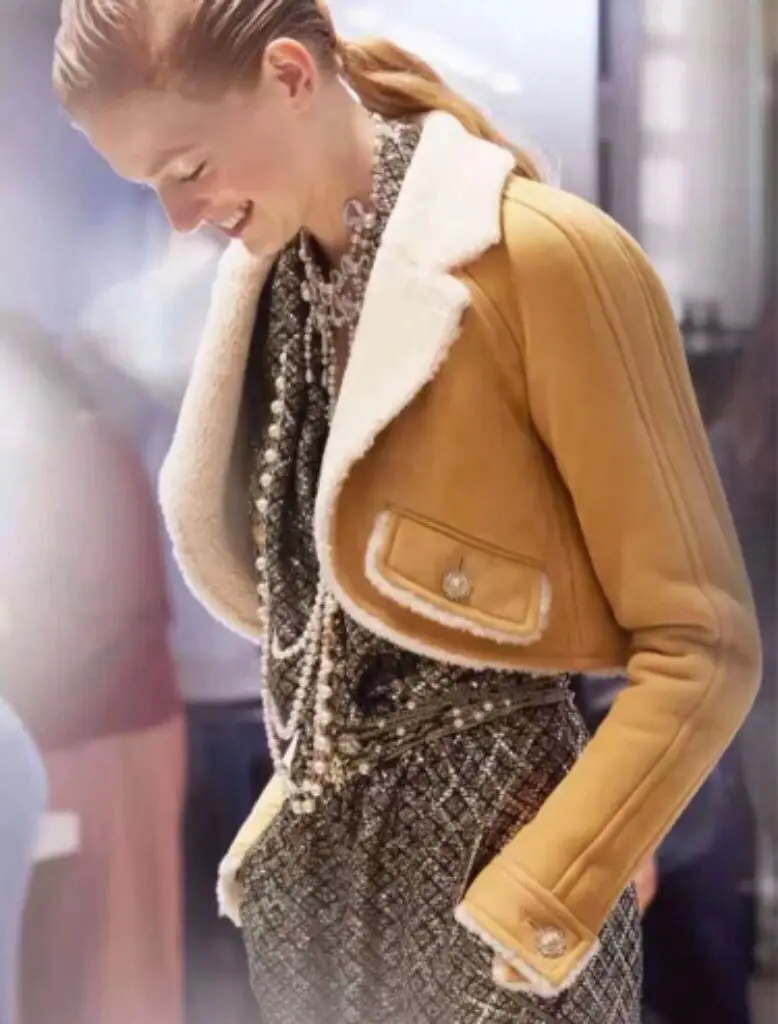

Women Winter Jacket Casual Short Cardigan Coat Lapel Long Sleeve Buttonless Placket Jacket Pocket Decoration Suede Cuffs Coat