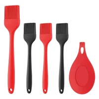 silicone basting brush pastry brushset of 5baking cooking oil brushesbutter sauce marinades for grilling barbecue