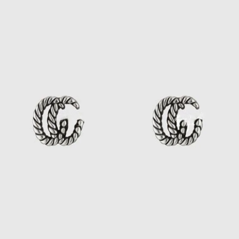 

Women's high quality luxury brand S925 sterling silver twist earrings original simple temperament fashion boutique gifts