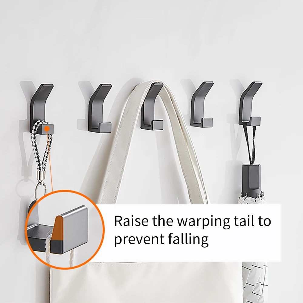 

Black Robe Hook Wall Hook Towel Hook For Bathroom Coat Hook Rustproof Hook Hanger Clothes Hangers For Kitchen Hardware Bathroom