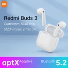 Оригинальные наушники Xiaomi Redmi Buds 3, Bluetooth 5,2, TWS, беспроводные наушники с шумоподавлением, водонепроницаемость IP54, наушники-вкладыши