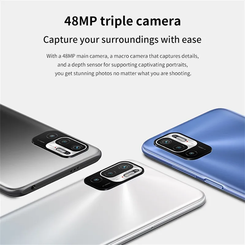 Смартфон глобальная версия Redmi Note10 4 + 64/128 ГБ 700 дюйма 8 ядер 48 МП 5000 мА · ч