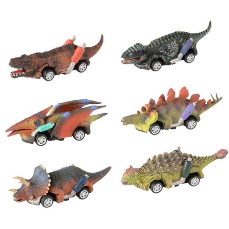 

Simulation dinosaur model pullback car children's puzzle DIY pullback toy car 4year toys