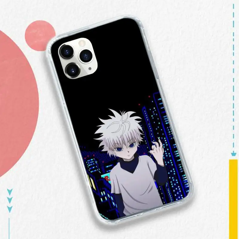 

Anime Hunter X Hunter Killua Phone Case for iPhone 11 12 pro XS MAX 8 7 6 6S Plus X 5S SE 2020 XR