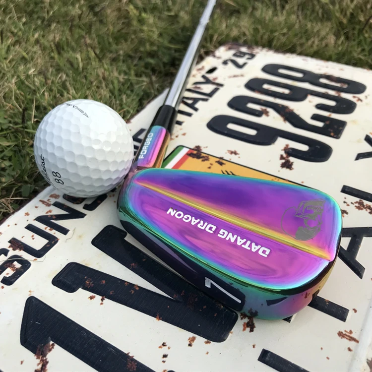 Новые утюги для гольфа datang dragon skull Утюги Кованые набор (3 4 5 6 7 8 9 P) с динамическим