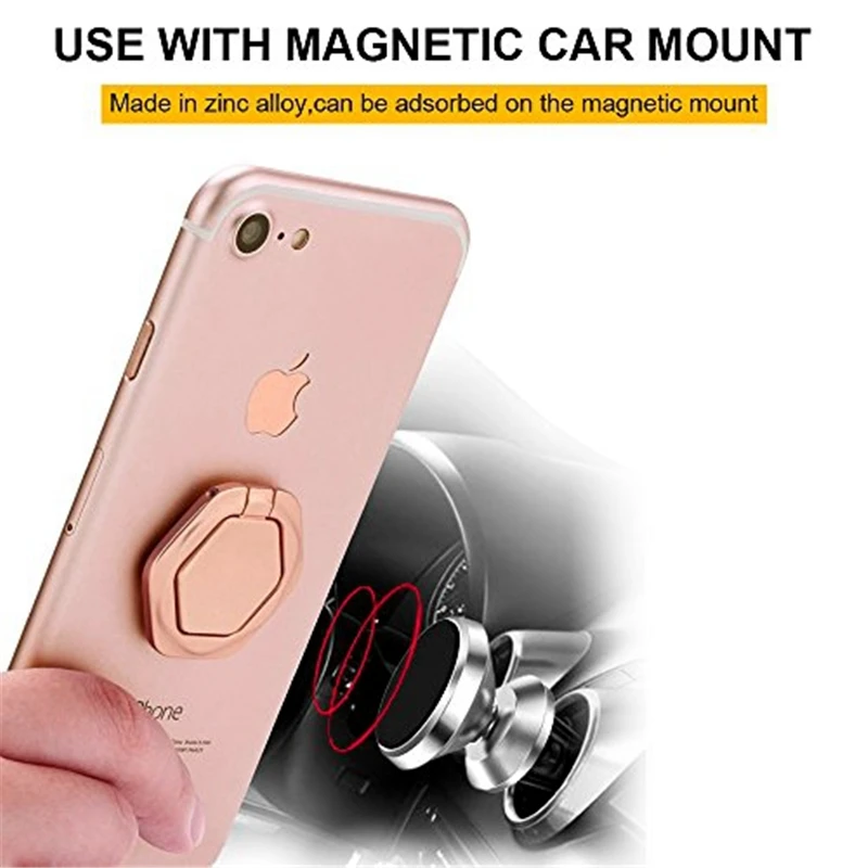 finger ring phone stand phone grip 360 rotating phone holder car magnetic mount sticker pad unniversal bracket phone kickstand free global shipping