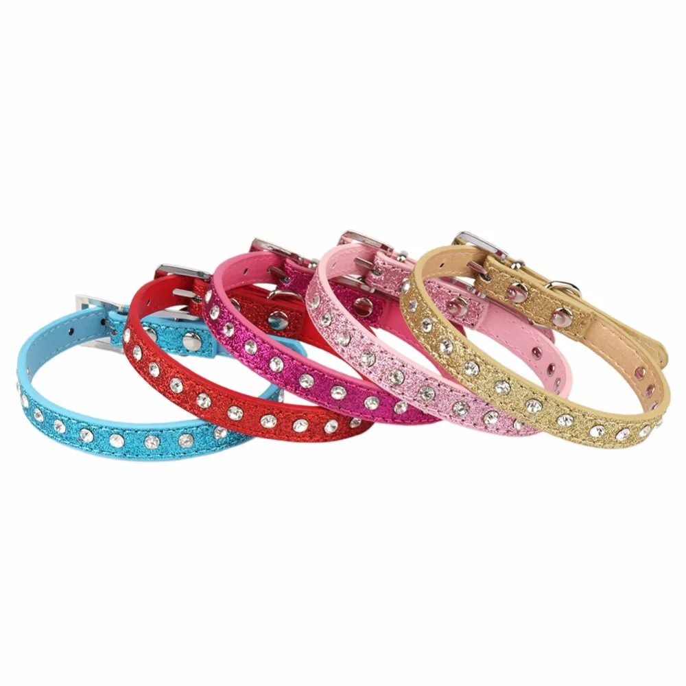 Ошейники для маленьких собак товары животных со стразами персонализированный