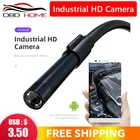 Камера-Эндоскоп, 1 м, 2 м, 5 м, водонепроницаемая, IP67, 5,5 мм, 7 мм, 6 светодиодов