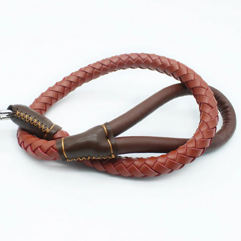 Поводки для питомцев из натуральной кожи поводки собак прочные поводок бега