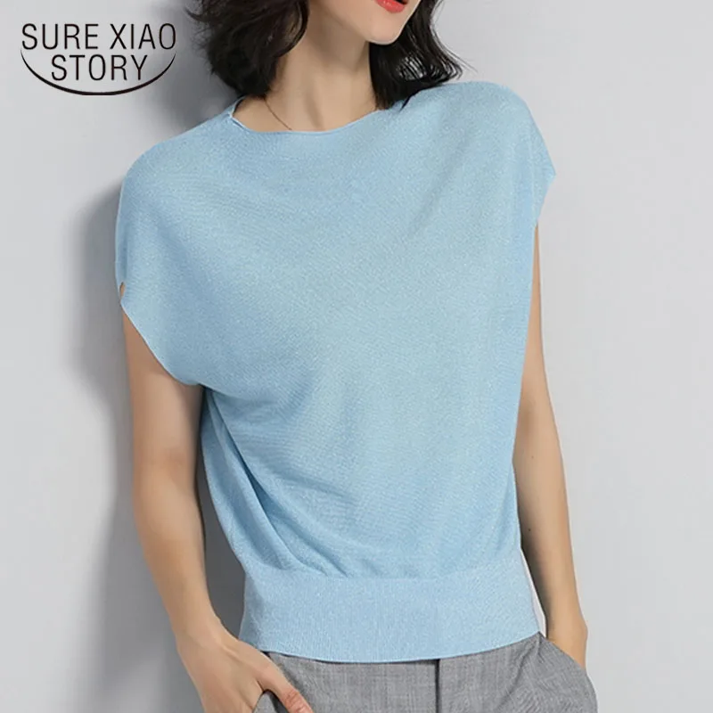 

Women Tops Blouses Solid Harajuku White Shirt Clothes Korean Fashion Clothing Summer New Ladies Tops O-Neck Womens Clothing 2768