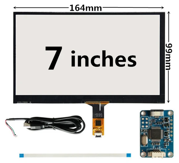 7 Inch 165mm*100mm GT911 Raspberry Pi High Compatibility Universal Navigation Capacitive Digitizer Touch Screen Panel Glass