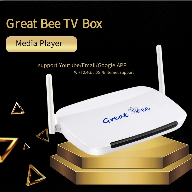 Супер отличный Bee TV Box android 4 стабильное качество без стоимости доставки|tv box free|arabic