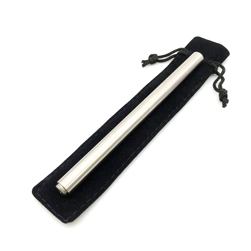 

Outdoors Writing Tools EDC Stainless Steel Cylindrical Pen Gel Pen New Style