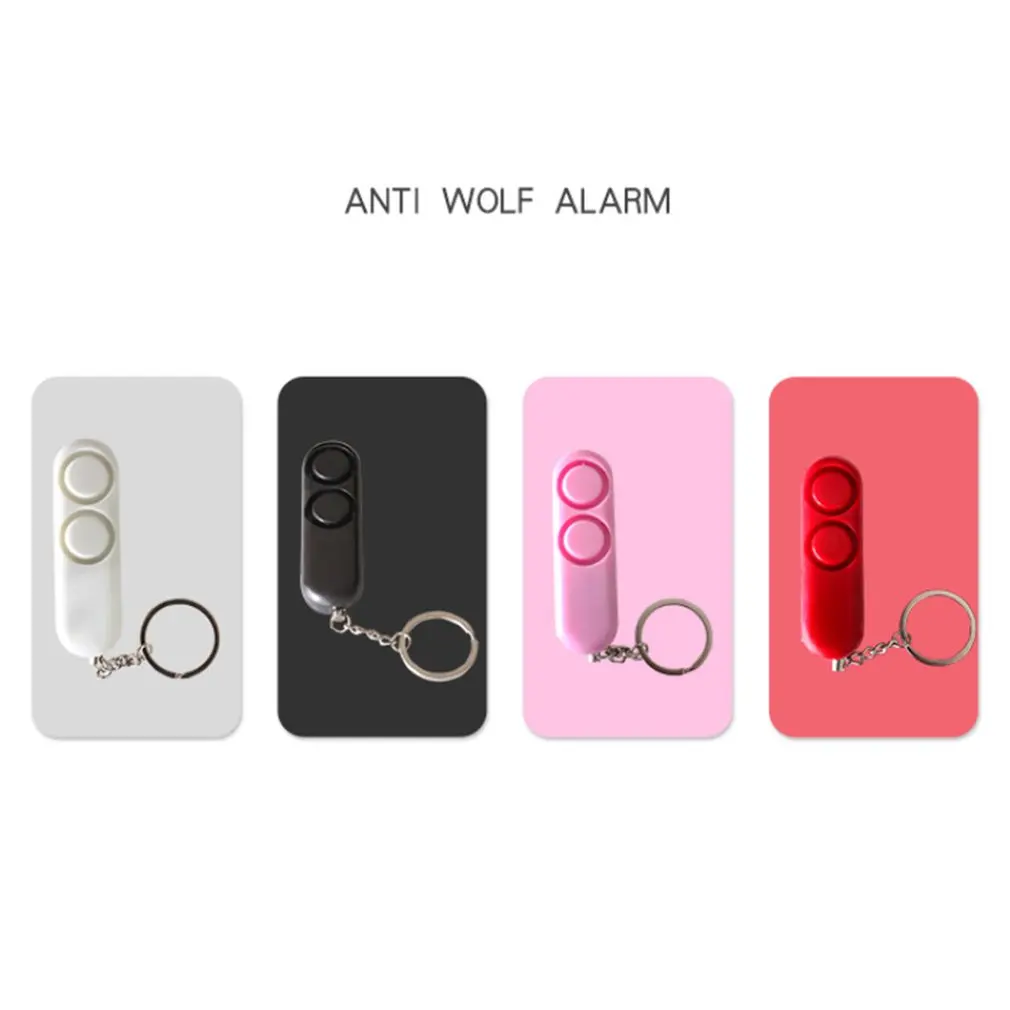 

120dB Self Defense Anti-rape Device Dual Speakers Loud Alarm Alert Attack Panic Safety Personal Security Keychain Bag Pendant