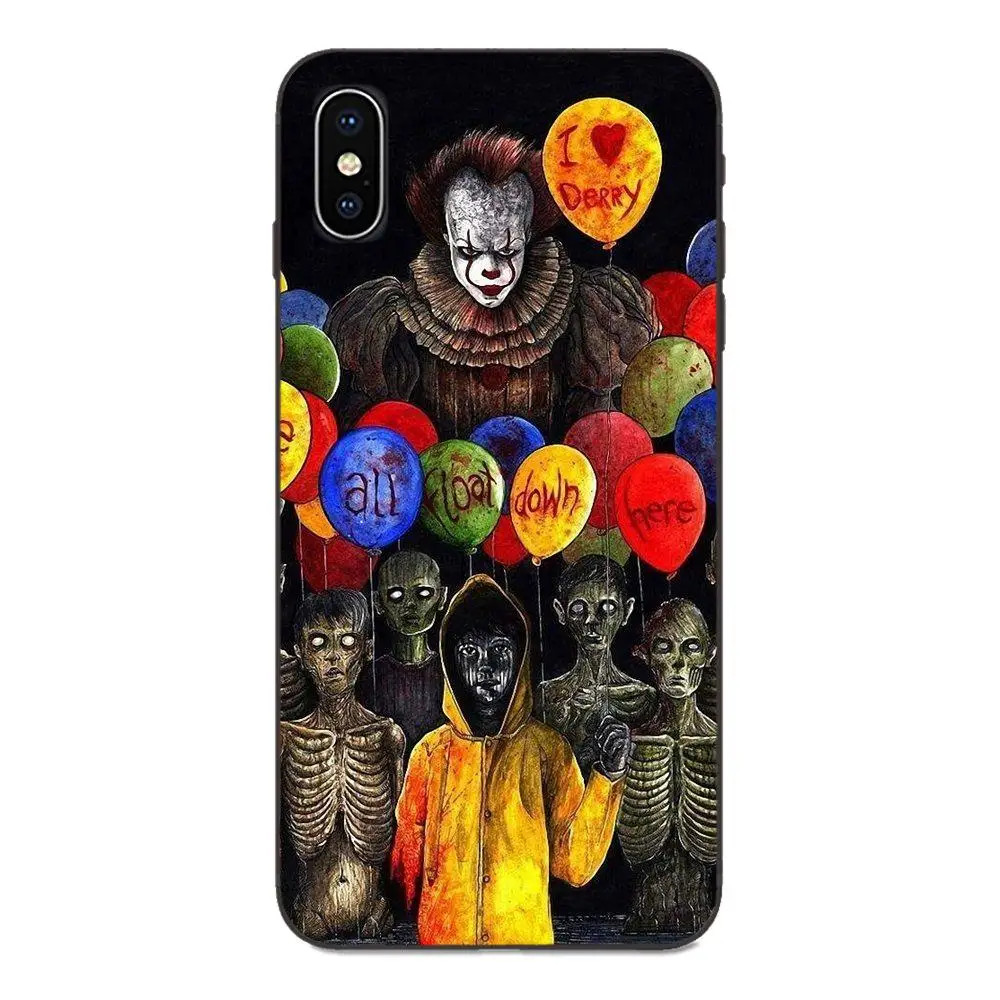 Мягкий чехол для телефона Pennywise ужас клоуна Galaxy A8 A9 Star Note 4 8 9 10 S3 S4 S5 S6 S7 S8 S9 S10 Edge Lite