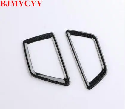 BJMYCYY Нержавеющая Сталь автомобильный передний кондиционер выходное украшение