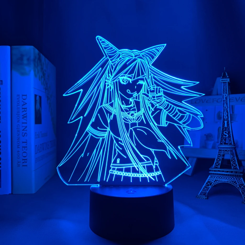 

Светодиодный ночсветильник Danganronpa Ibuki Mioda, лампа для спальни, Декор, подарок для детей, акриловая 3d лампа Ibuki Mioda