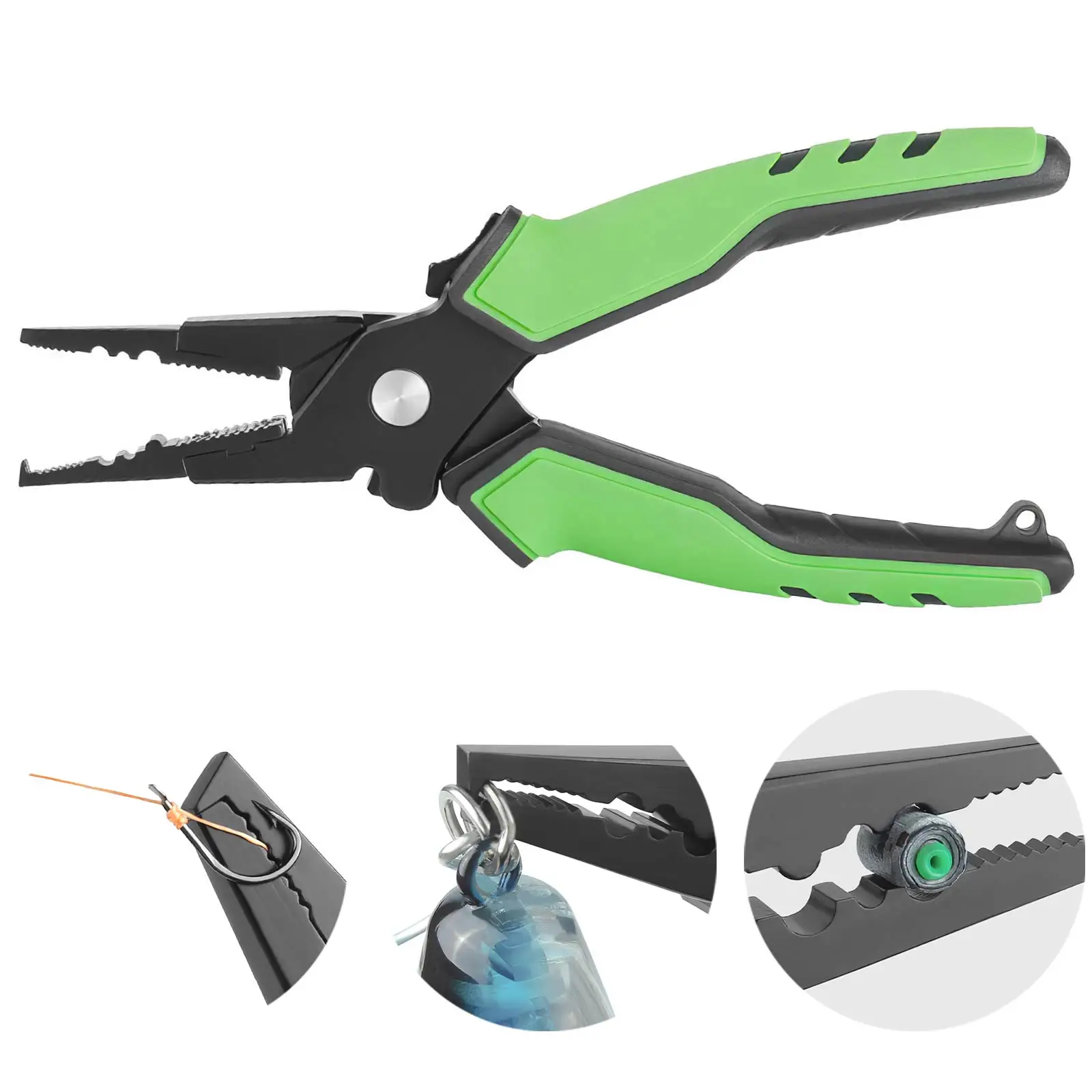 

Fishing Pliers Stainless Steel Multifunctional Split Ring Cutting Line Pliers Remove Hooks Tool Goods For Fishing Tackle