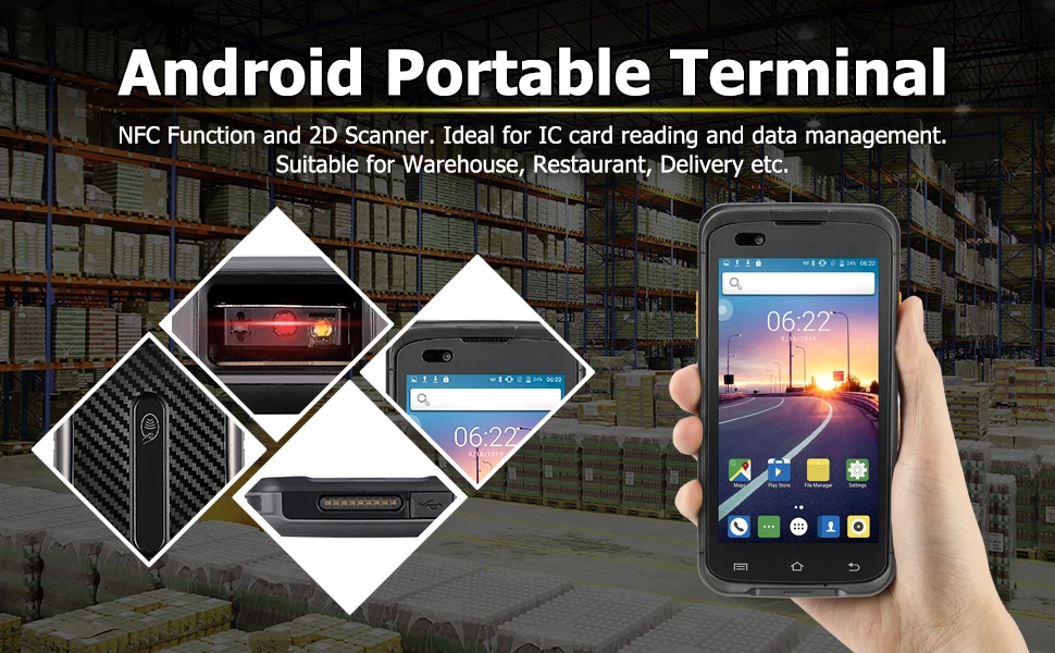 IssyzonePOS Ручной Android 7,1 PDA прочный pos-терминал Zebra 4710 сканер штрих-кода 2D NFC 4G WiFi считыватель штрих-кодов сборщик данных
