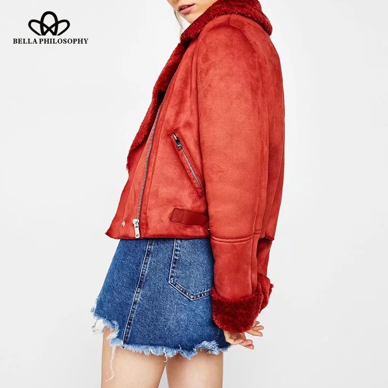 HStar 2018 осенне-зимняя теплая куртка женская из искусственного меха утепленная на