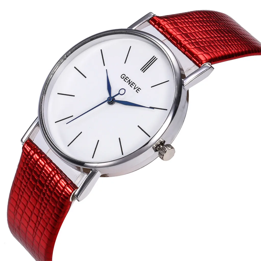 Корейская версия женские часы модные сплав кожа кварцевые аналоговые дамы