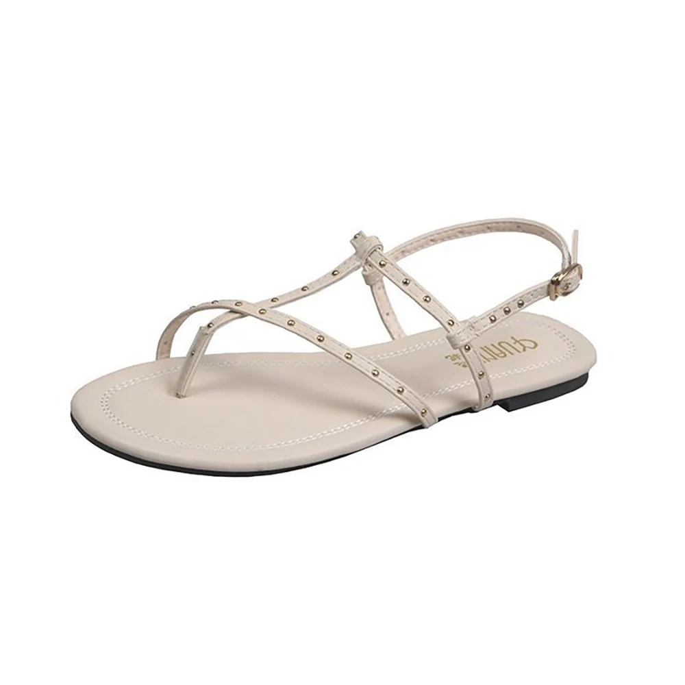 2021 модные женские туфли на плоской подошве в римском стиле Женская обувь Изящная