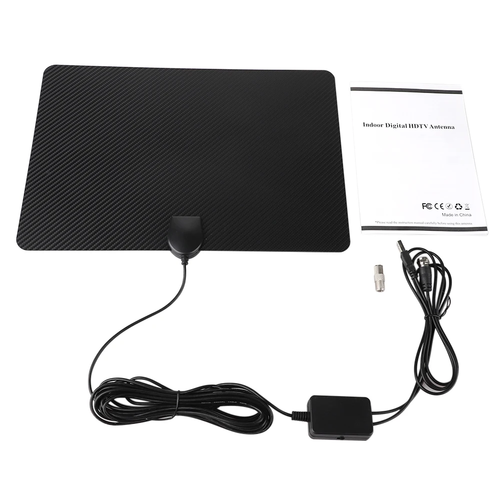 Диапазон 120 миль с усилителем сигнала усилитель антенна для цифрового ТВ