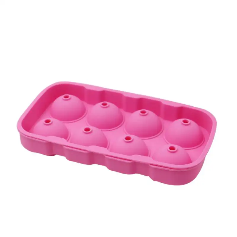 

Round Ball Ice Cube Mold DIY Ice Cream Maker Plastic Ice Mould Whiskey Ice Tray For Bar Tool Kitchen Gadget Accessories