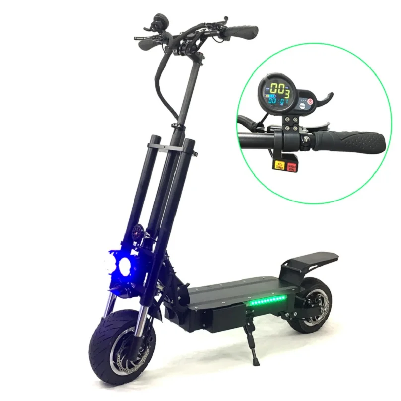 

2019 Hot Selling 11inch Dual Motors Bicycle 5600W Motorcycles Electric Kick Scooter for Adults