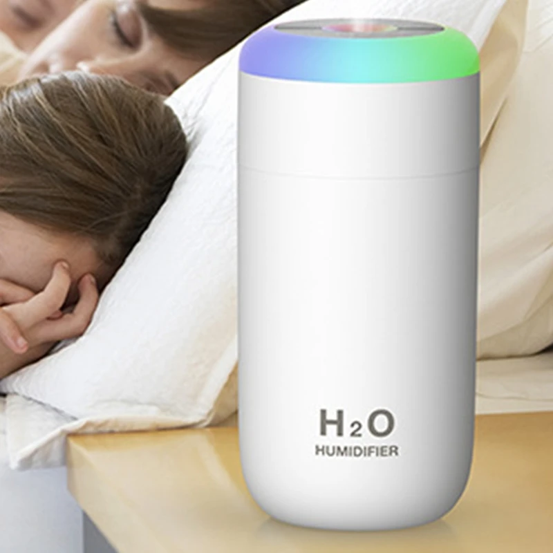 

USB Air Humidifier Ultrasonic Aroma Diffuser Car Mist Maker with 7 Colors LED Lights Mini Office Air Purifier