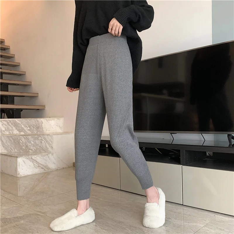 Повседневные Брюки Для Женщин осень 2021 корейские облегающие брюки с высокой