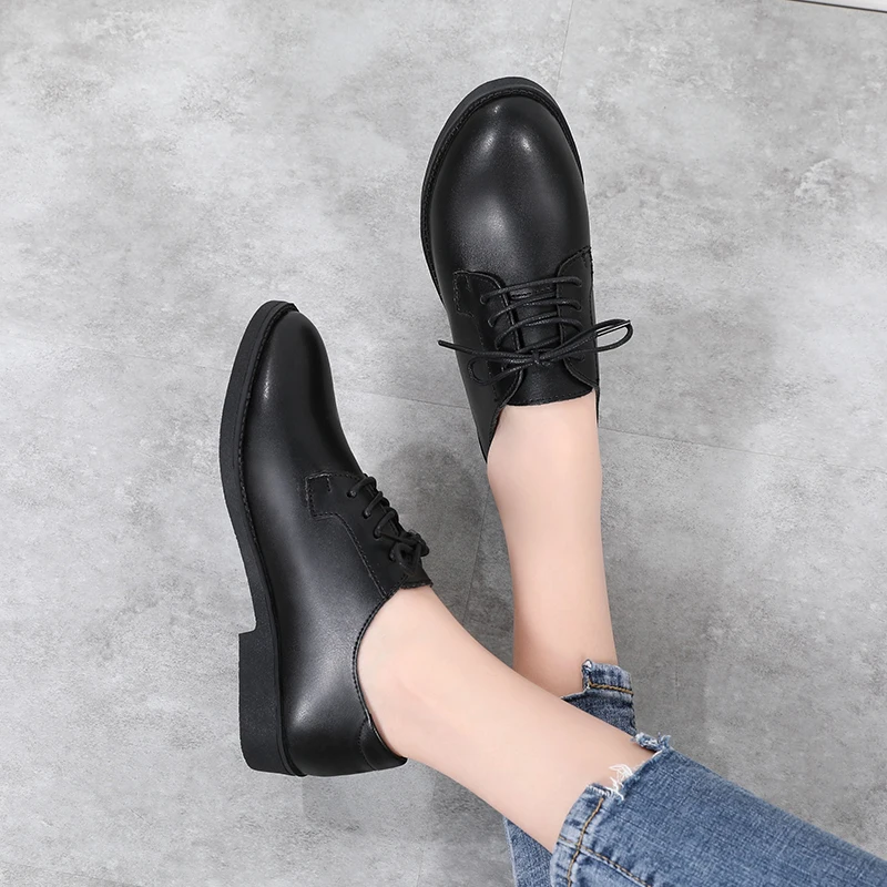 

Leather shoes Joker ladies casual shoes autumn women's shoes 2021 new tide white shoes winter fashion and comfort