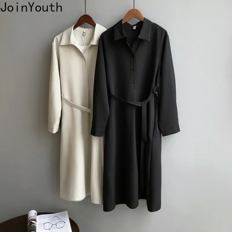 JoinYouth женское платье из плотного шифона с бантом на шнуровке 2020 винтажные платья