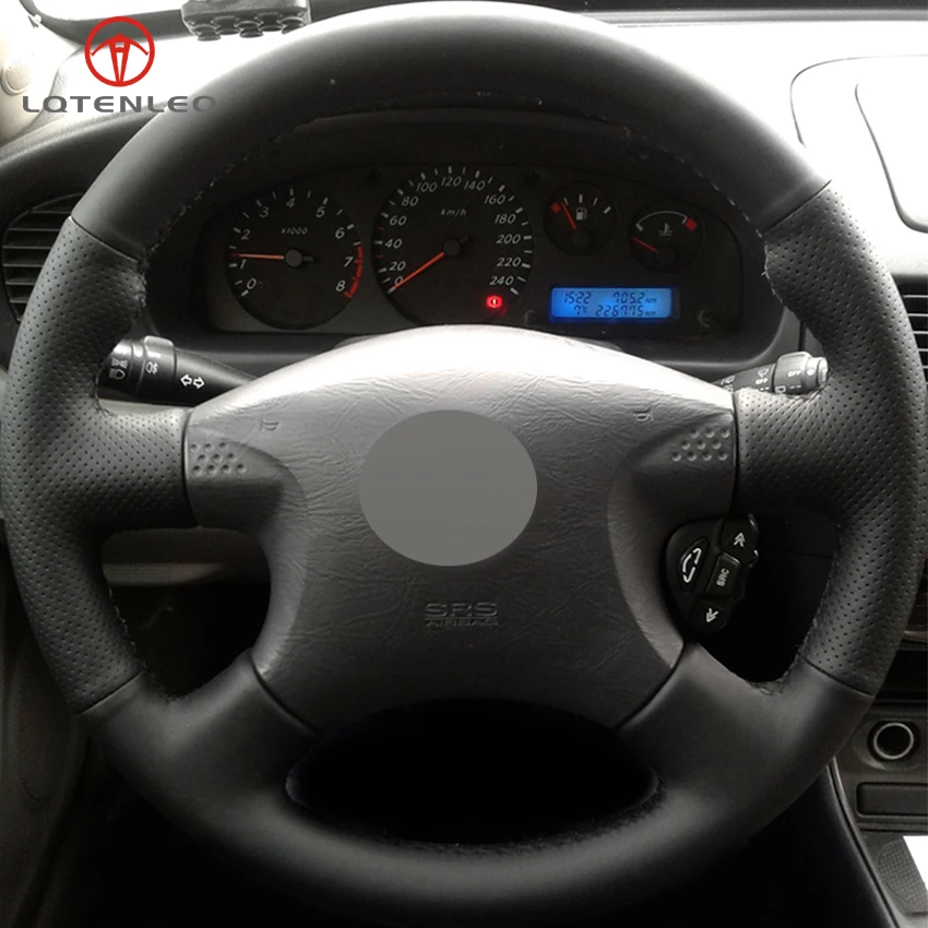 Чехол на руль LQTENLEO из искусственной кожи для Nissan Almera 2000 2003 X Trail (T30) 2001 Terrano 2