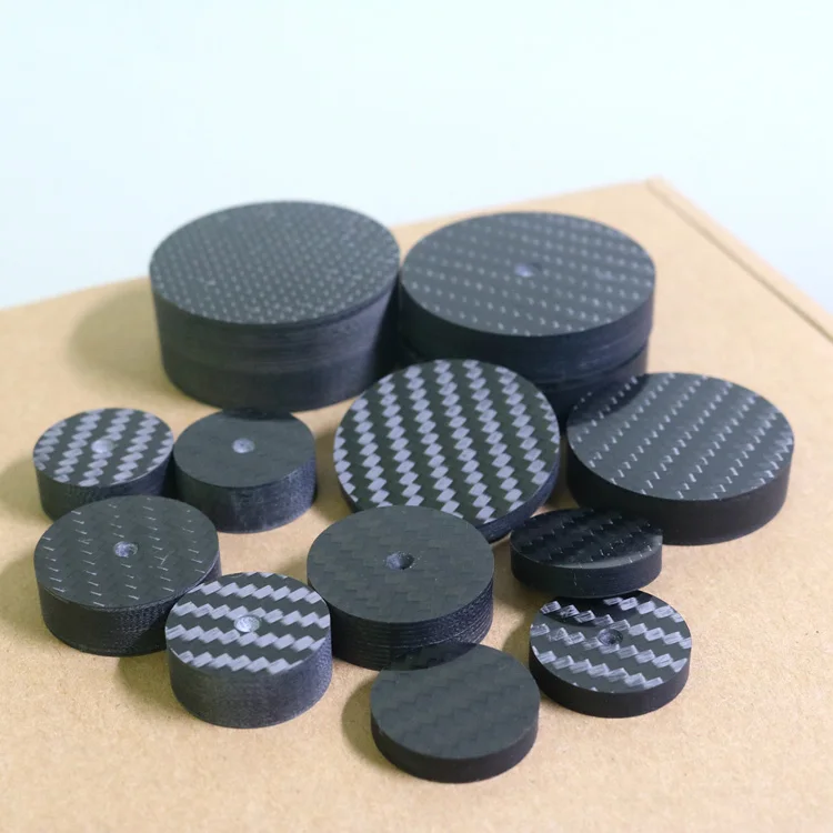 

HIFI 4pcs Big Carbon fiber cylinde CD power amplifier bookcase turntable foot pad shock absorber feet Stand Pads shockproof