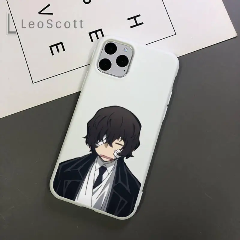 

Anime Bungo Stray Dogs Phone Case Candy Color for iPhone 11 12 mini pro XS MAX 8 7 6 6S Plus X 5S SE 2020 XR