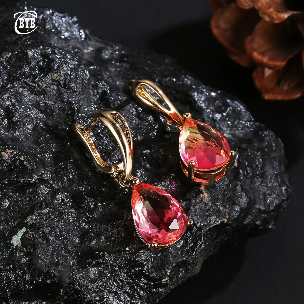 Новые длинные серьги для женщин модные вечерние ювелирные изделия 585 Золото