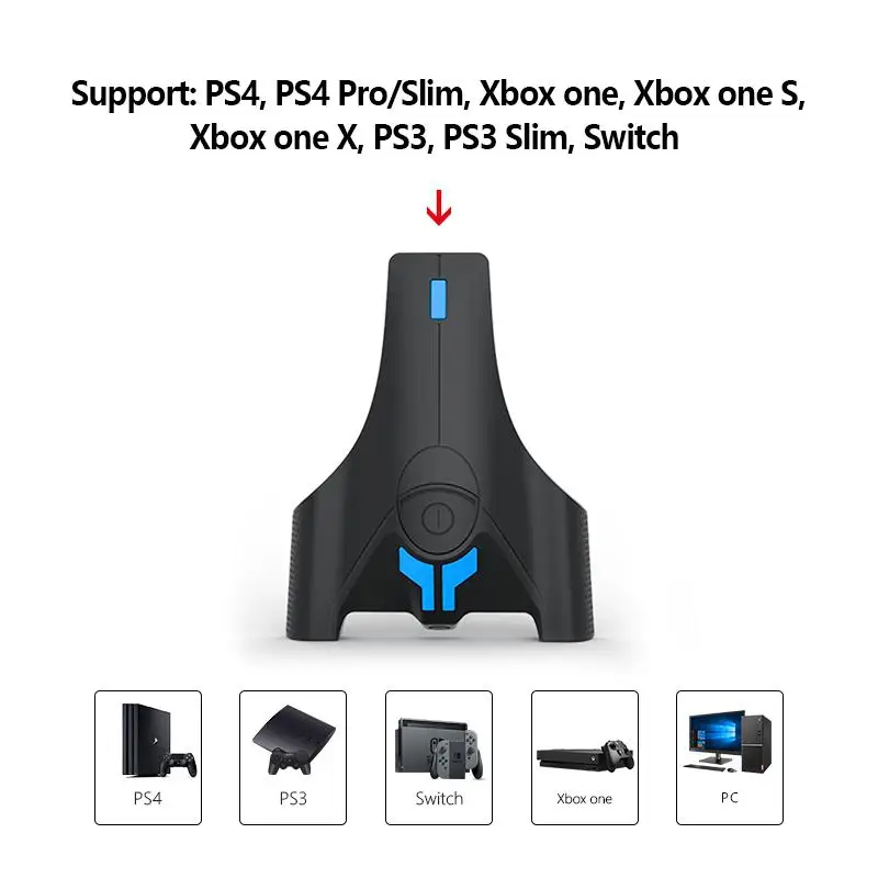 ABS Материал клавиатура и переходник для мыши конвертер с 3 5 мм разъем наушников