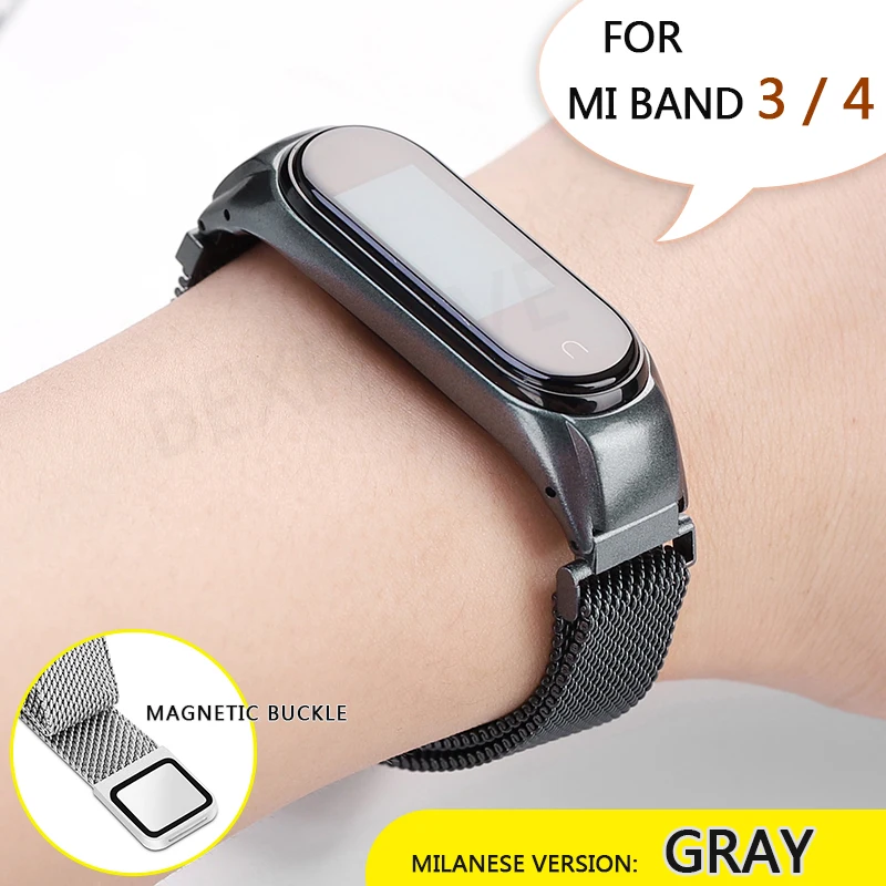 017L Протектор/браслет mi band 3 4 ремешок для Xiaomi mi band 4 3 ремешок/браслет для mi Band 4 3 ремешок металлические ремни из нержавеющей стали - Цвет: 017L